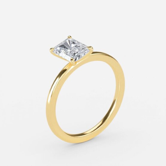 The Aria - 2ct Radiant Solitaire Engagement Ring